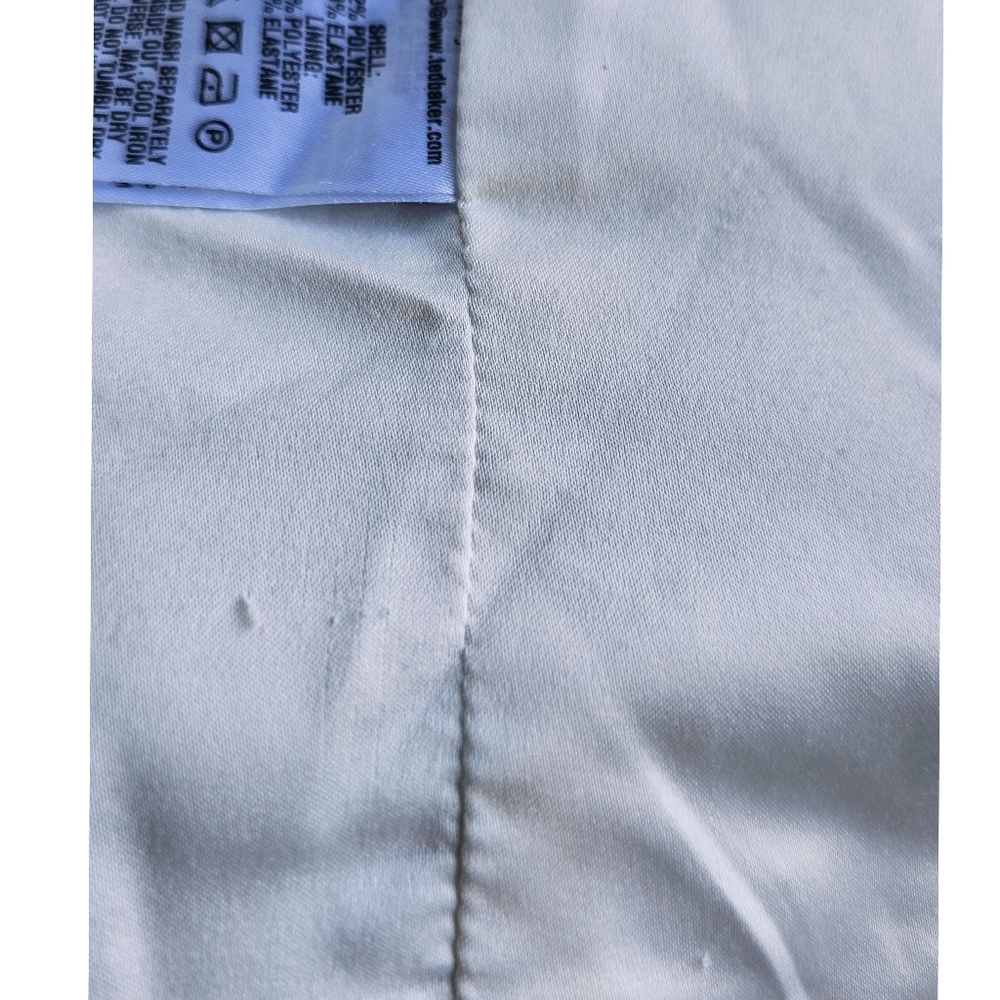 Ted Baker Nayelic Off White Floral Plaid Design Sleeveless Shift Dress - Picture 12 of 14